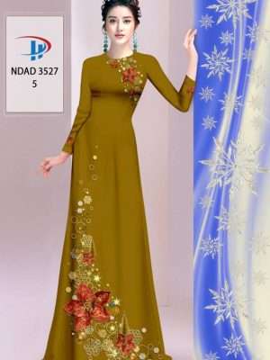 Vải Áo Dài Hoa In 3D AD NDAD3527 39